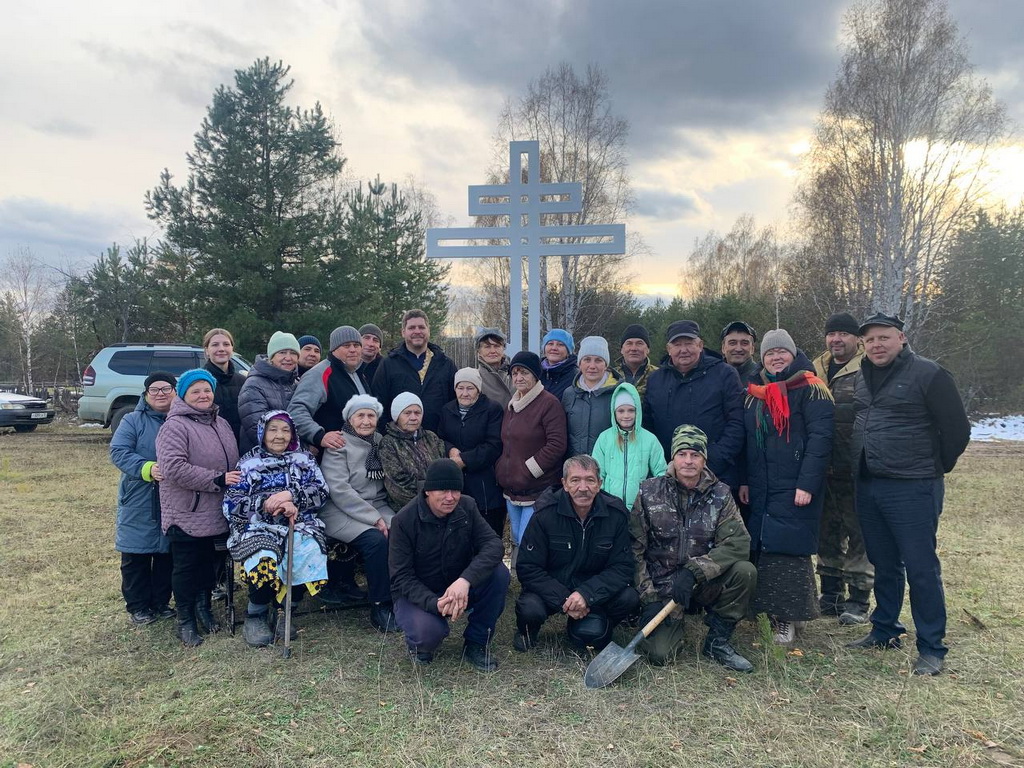Установка Поклонного креста в Урункуе Зиминского района